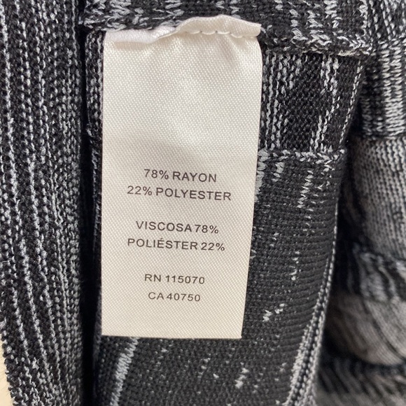 Nina Leonard Black & Grey Pleated Scoop Neck Sweater Dress XL NWT - Picture 11 of 13